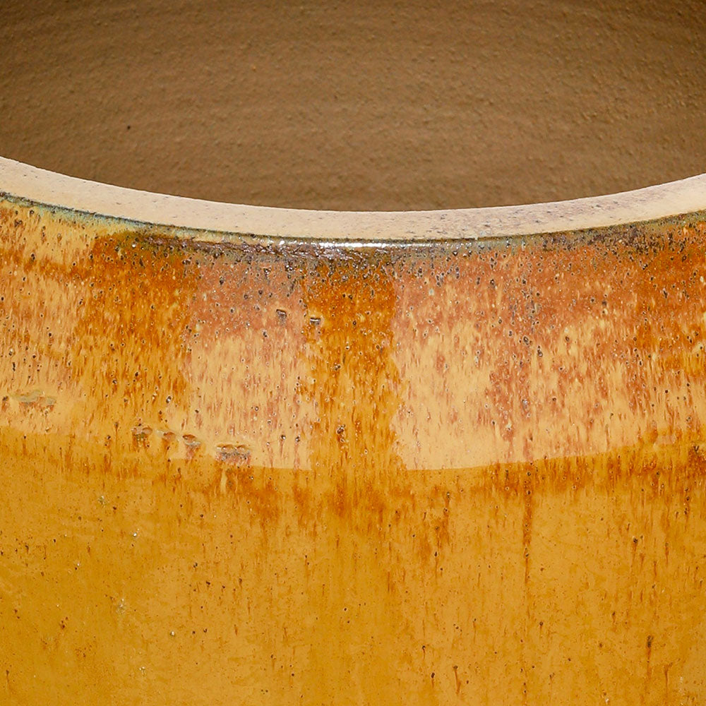 RHENEN CARAMEL CERAMIC PLANTER