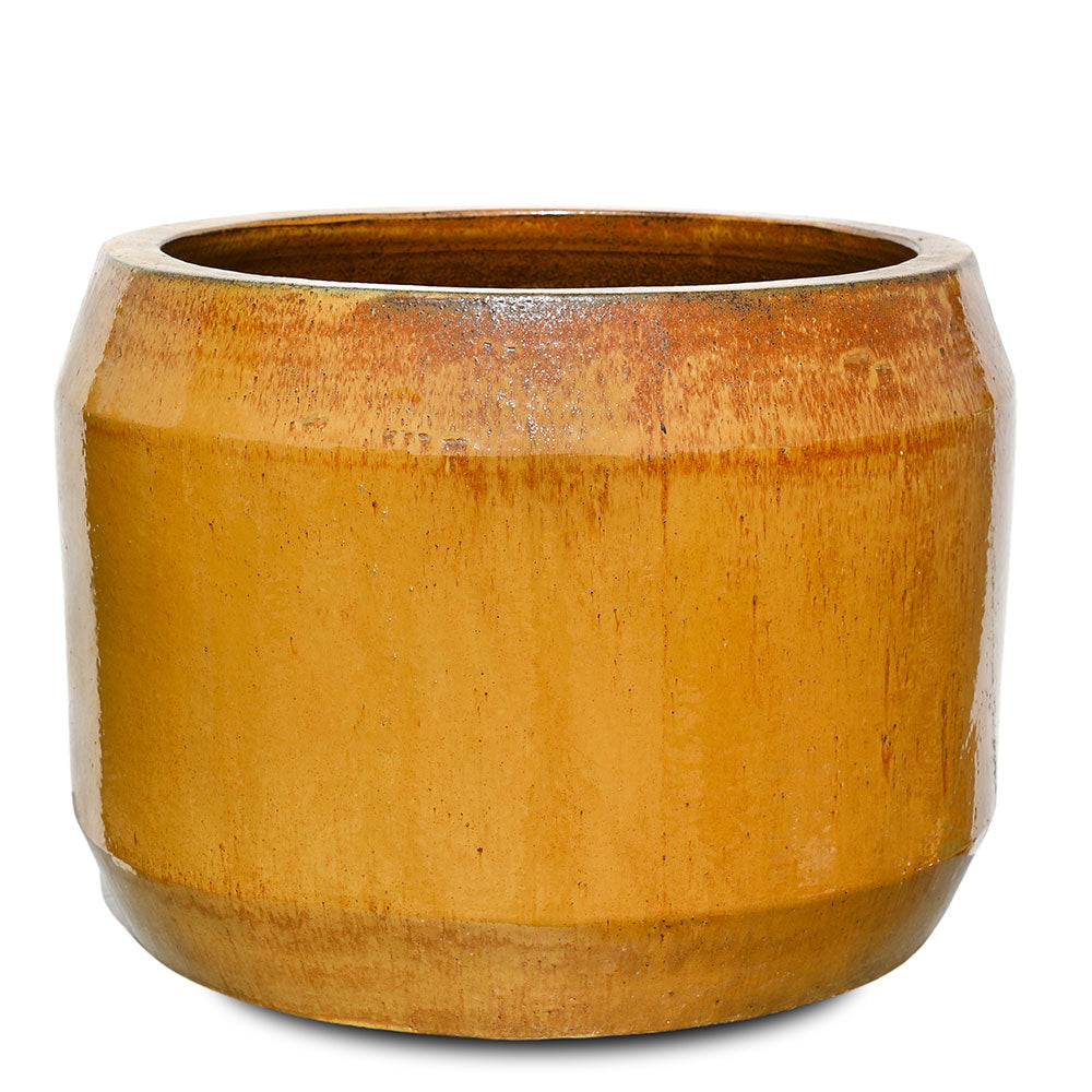 RHENEN CARAMEL CERAMIC PLANTER