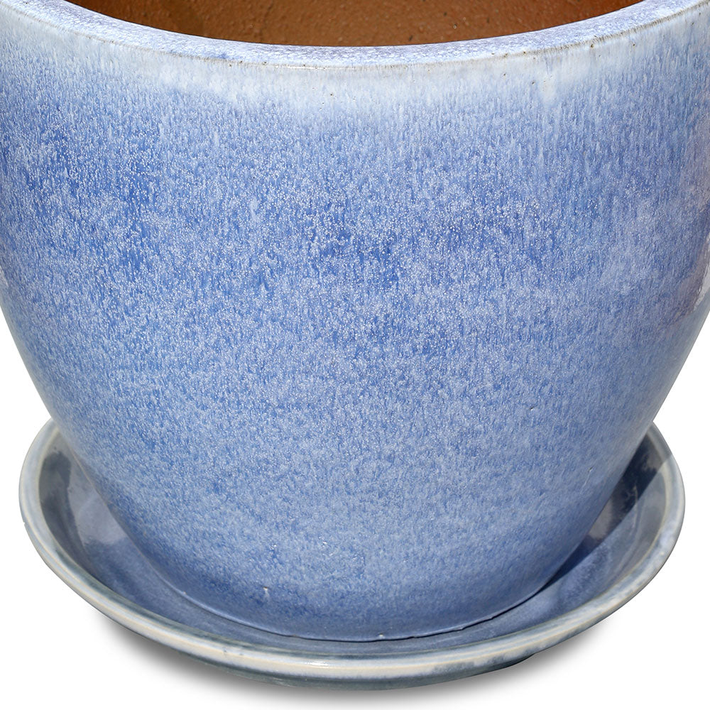EEMNES ICY BLUE CERAMIC PLANTER