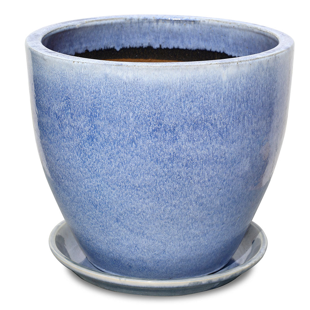 EEMNES ICY BLUE CERAMIC PLANTER