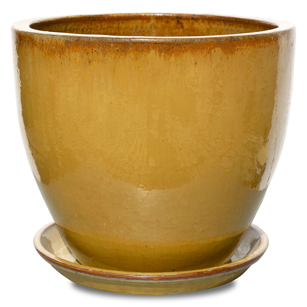 EEMNES CARAMEL CERAMIC PLANTER