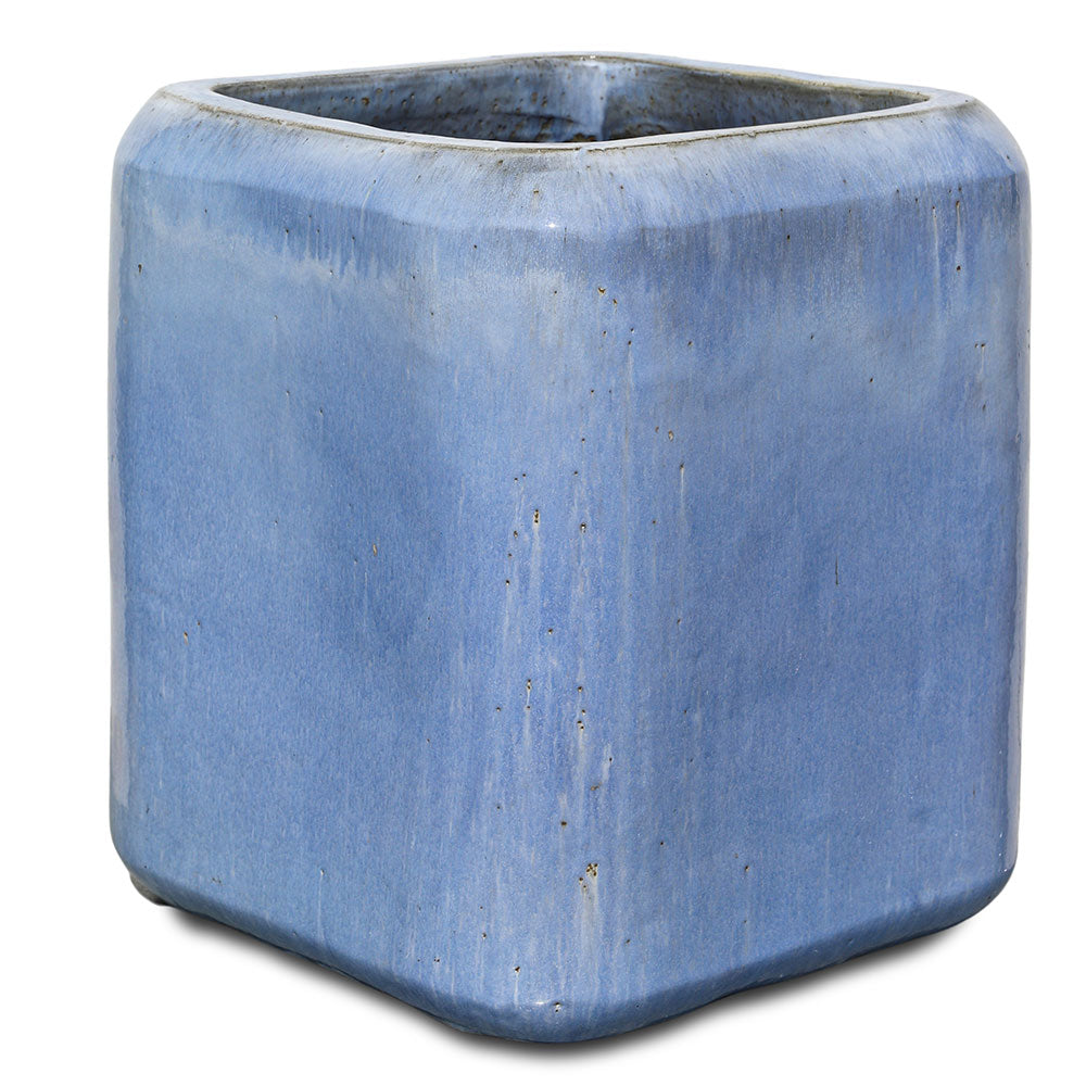 EDAM ICY BLUE CERAMIC PLANTER