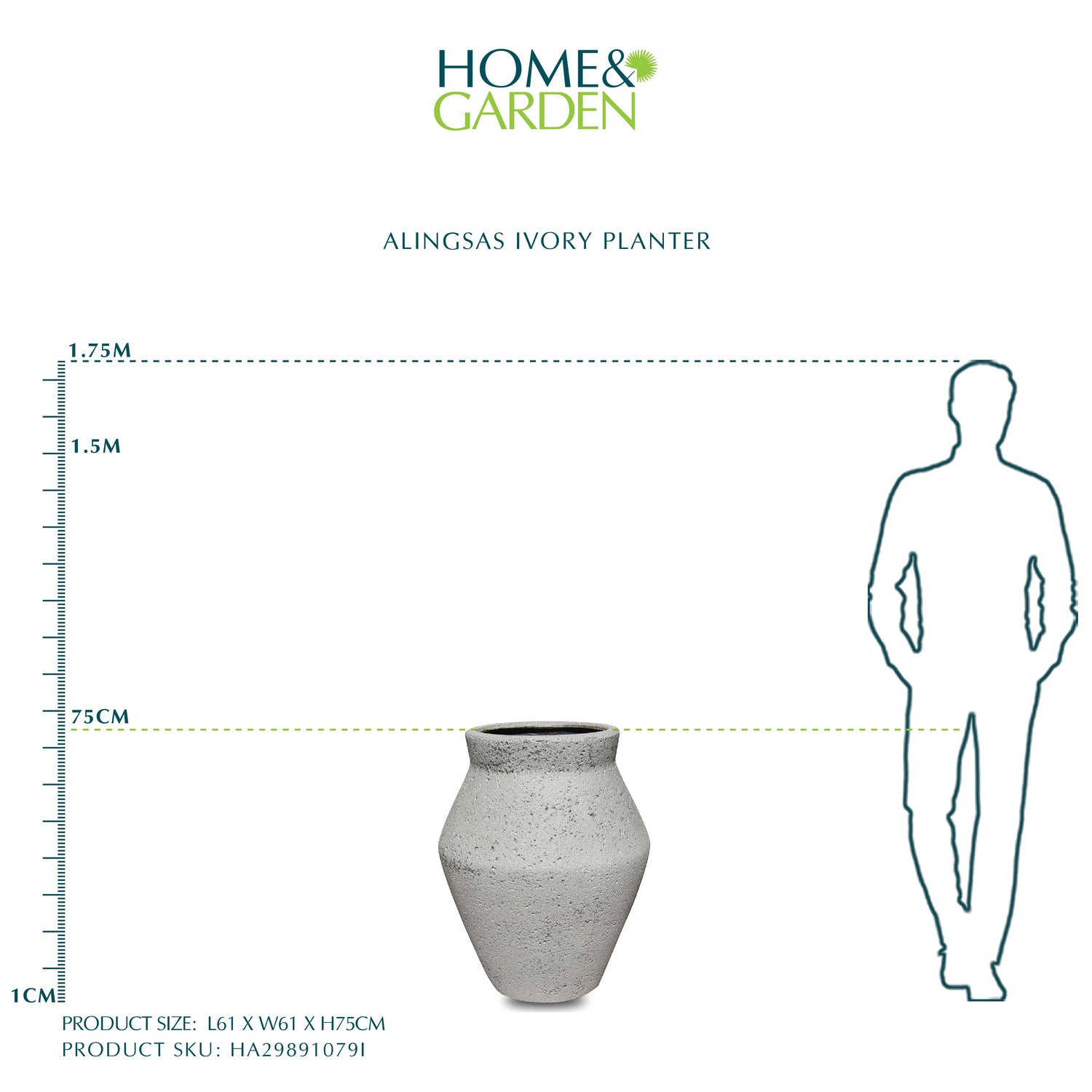 ALINGSAS IVORY PLANTER
