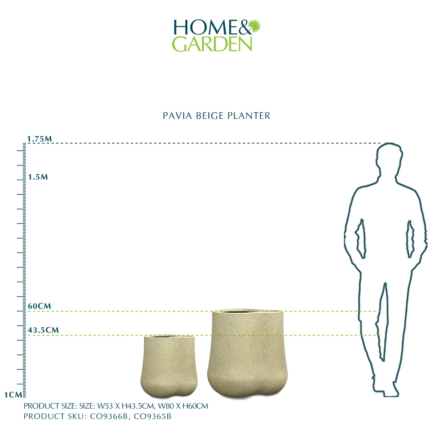 PAVIA BEIGE PLANTER