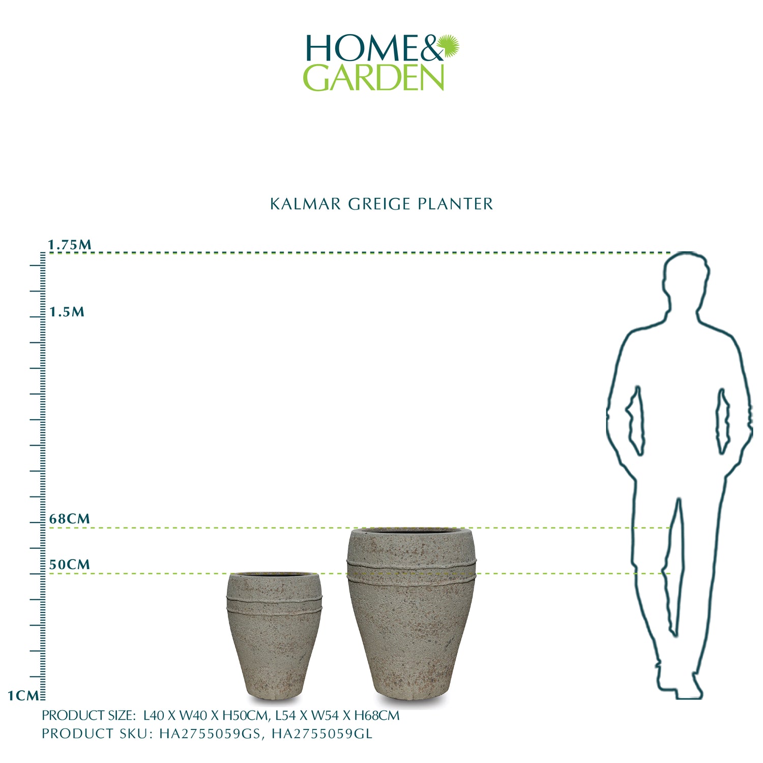KALMAR GREIGE PLANTER
