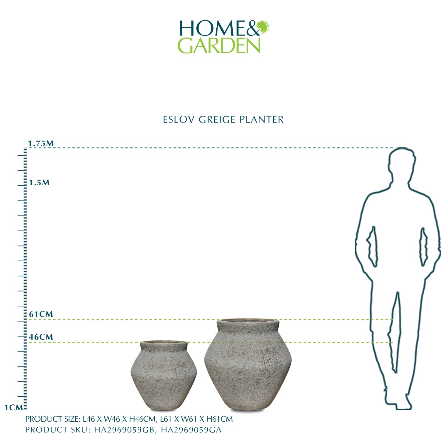 ESLOV GREIGE PLANTER