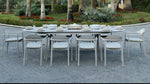 OUDENBURG BEIGE VERSATILE DINING TABLE SET L-230CM (EXPANDABLE TO 300 CM) - طقم طاولة طعام - بيج