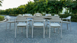 OUDENBURG BEIGE VERSATILE DINING TABLE SET L-230CM (EXPANDABLE TO 300 CM) - طقم طاولة طعام - بيج