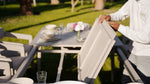 LIMBOURG WHITE VERSATILE DINING SET L-215CM (EXPANDABLE TO 315CM) - طقم طاولة طعام - أبيض