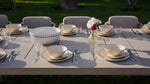 LIMBOURG WHITE VERSATILE DINING SET L-215CM (EXPANDABLE TO 315CM) - طقم طاولة طعام - أبيض