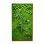 CUSTOMIZED ARTIFICIAL MOSS RECTANGULAR FRAME H140xW80CM