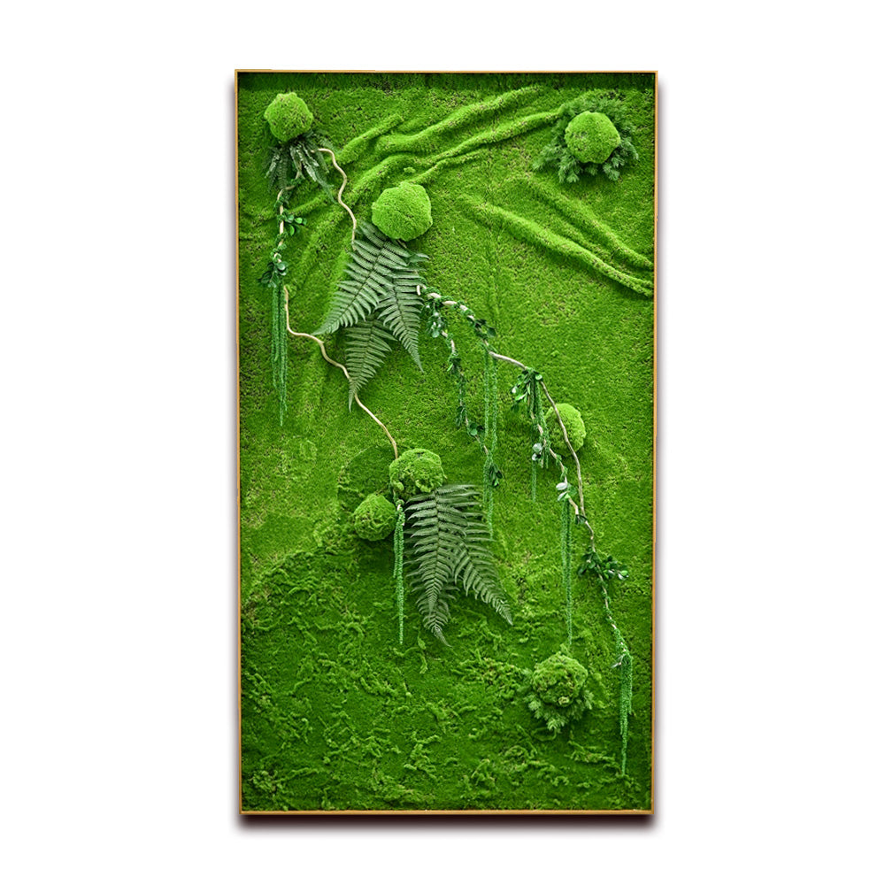 CUSTOMIZED ARTIFICIAL MOSS RECTANGULAR FRAME H140xW80CM