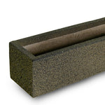 KONSTANZ TAUPE RECTANGULAR FIBERCLAY PLANTER L58CM - حوض كونستانز المصنوع من الياف الطين مستطيل الشكل 58 سم