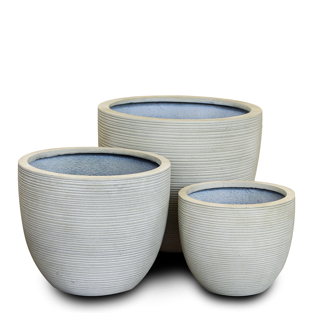 ROCKHAMPTON ANT-WHITE FIBER COMPOSITE PLANTER 36 CM - حوض روكهامبتون 36 سم