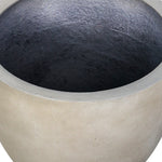 MELBOURNE WHITE COMPOSITE PLANTER D55CM - حوض ملبورن