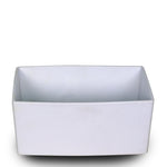 PHILADELPHIA RECTANGULAR WHITE POT L25CM - حوض فيلادلفيا
