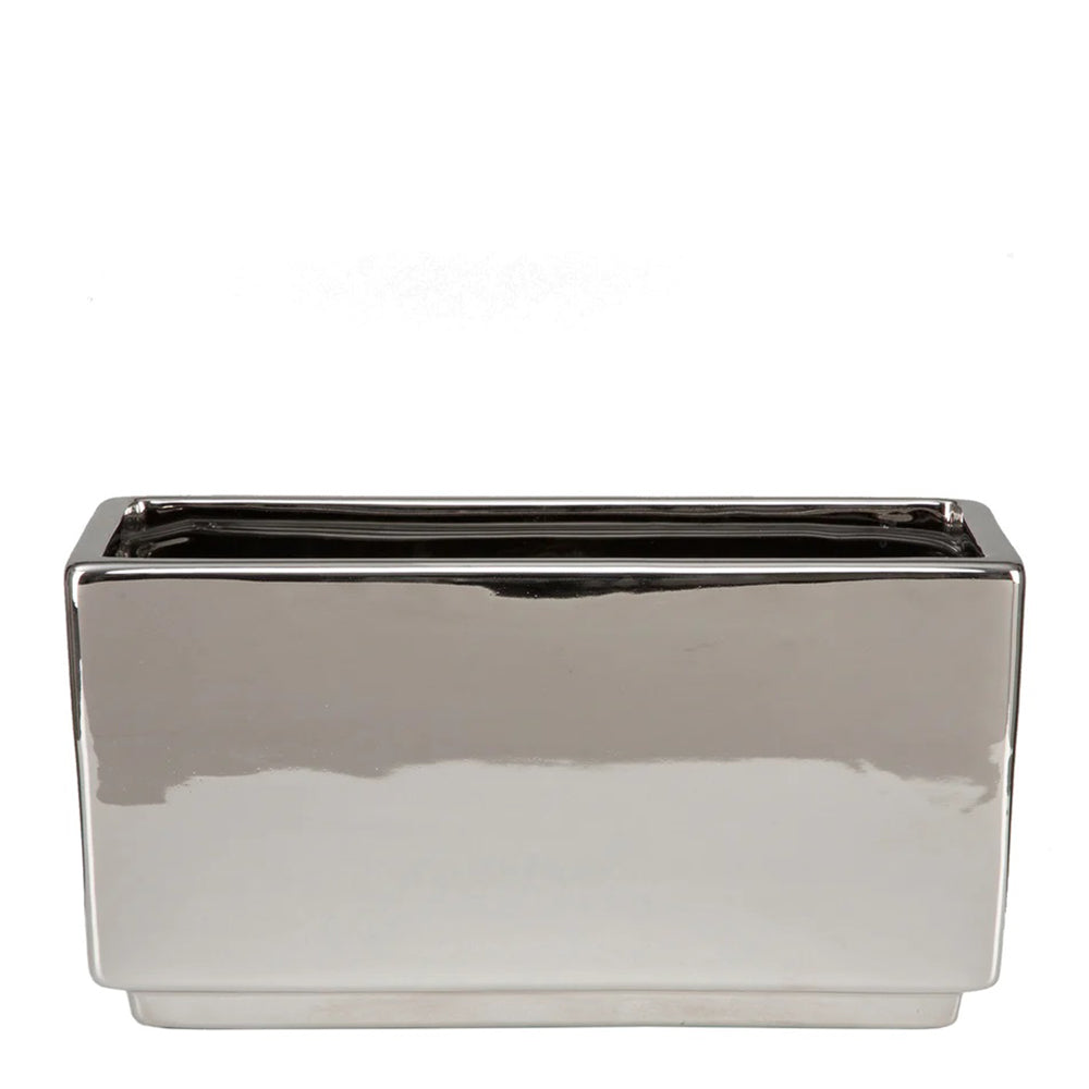 HAYWARD MIRROR-SILVER RECTANGULAR POT L24CM - حوض هايوارد