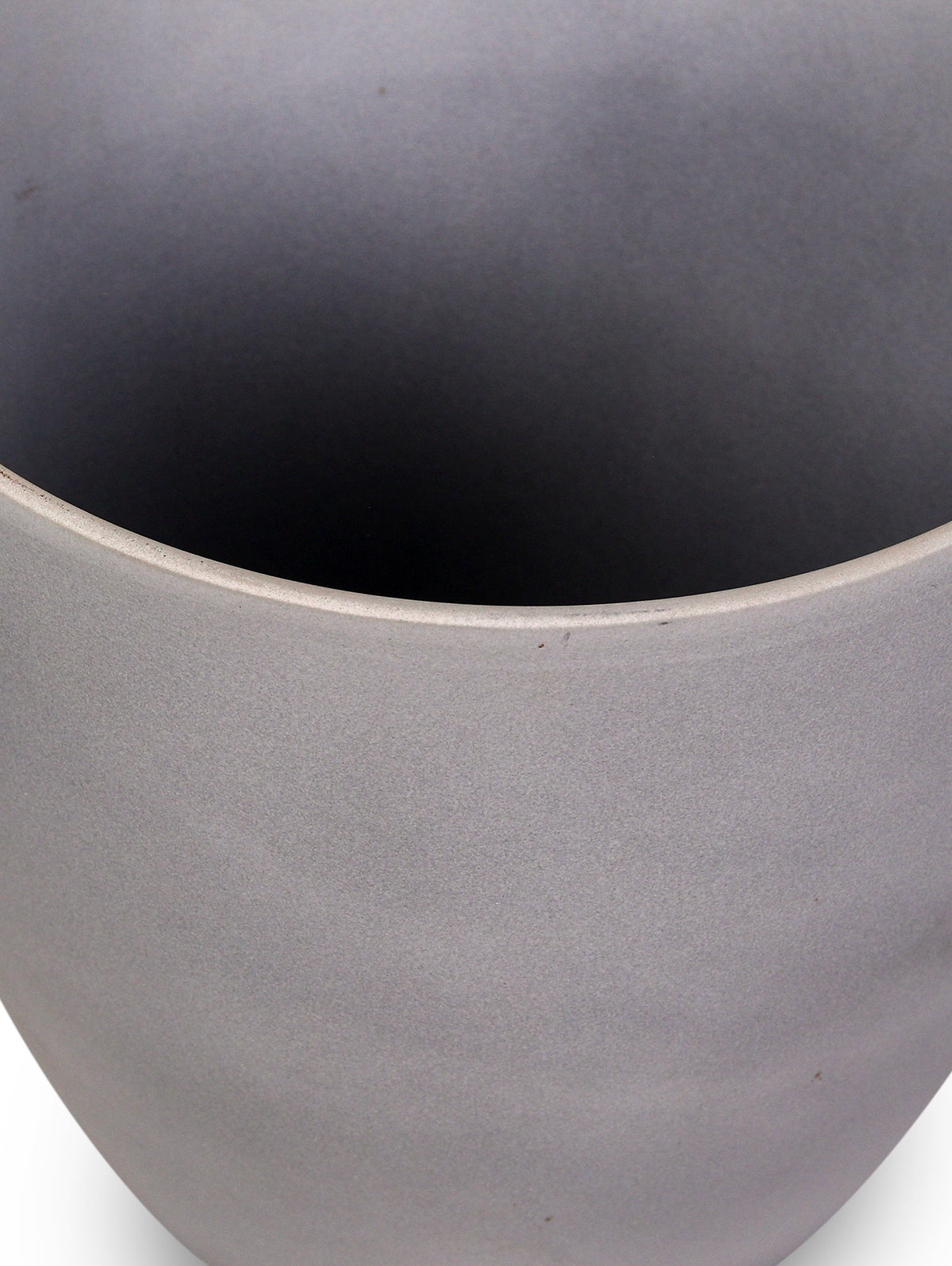 ARTIFICIAL CANNA PLANT ORANGE FLOWER IN GREY STONE ROUND CERAMIC POT- كنّا صناعى-زهور برتقالي في حوض سيراميك دائري من الحجر الرمادي