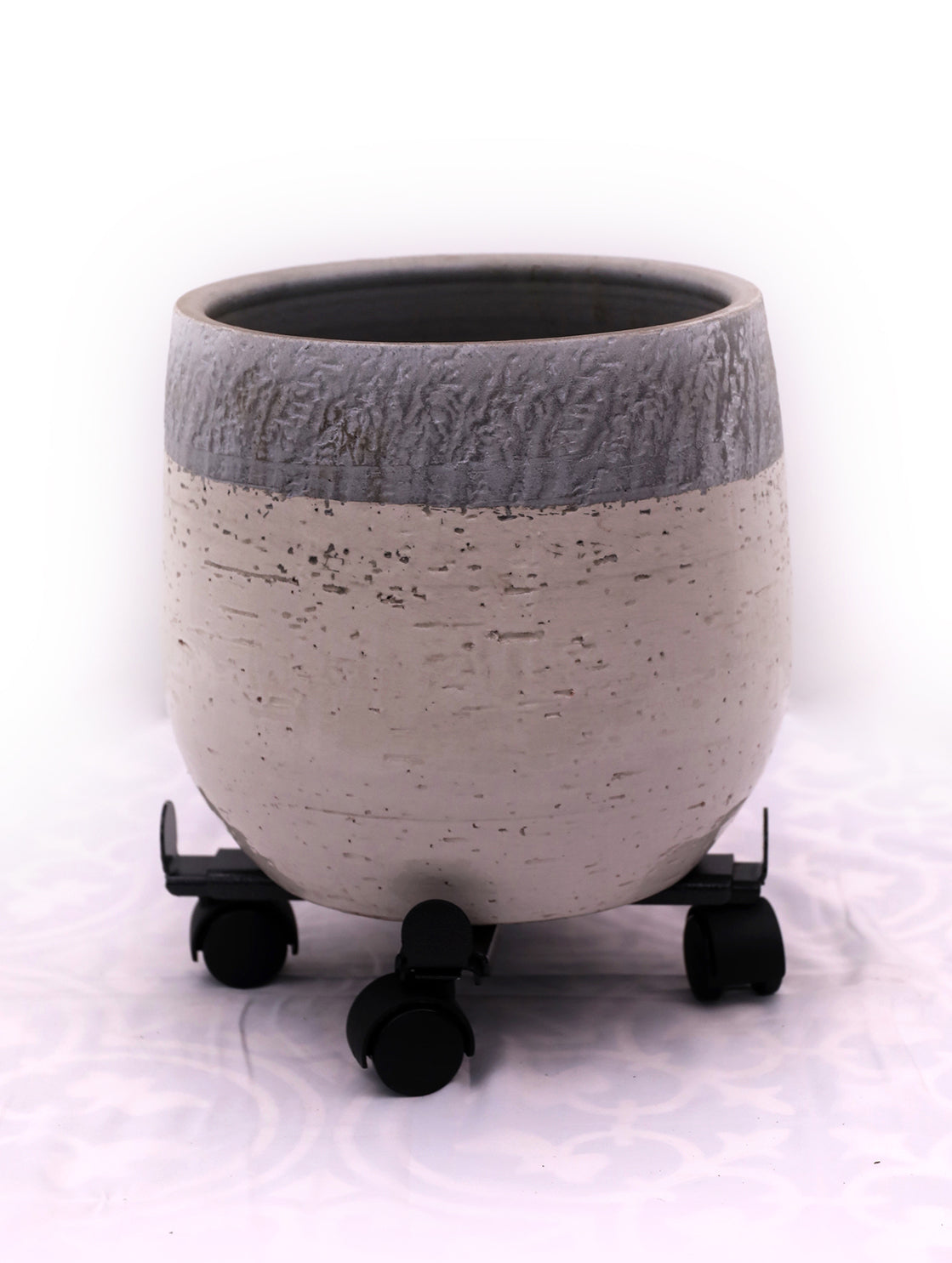 ADJUSTABLE POT MOVER WITH WHEELS - حوض متحرك