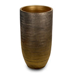 BOCHUM GOLD/BLACK CERAMIC POT H40CM - حوض بوخوم-سيراميك