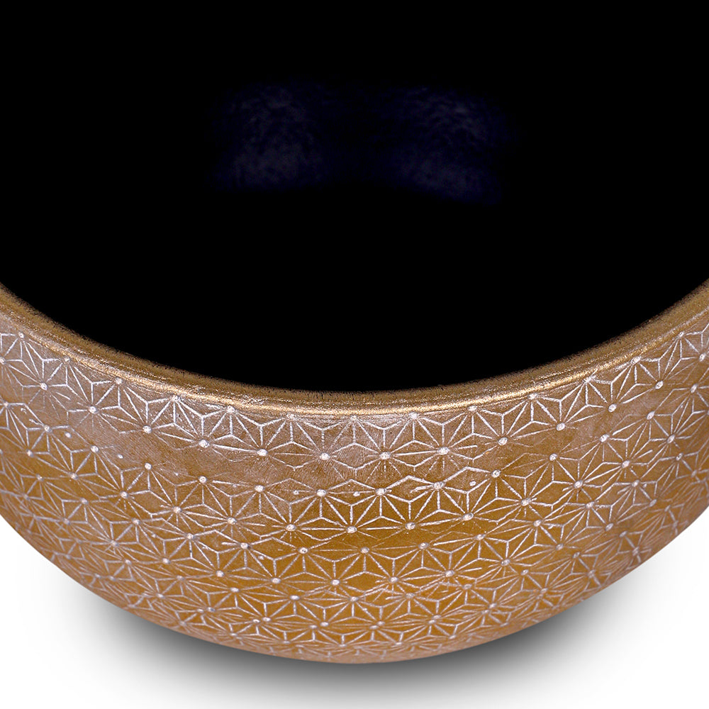 AMBERG GOLD CERAMIC BOWL D28 - حوض سيراميك ذهبي
