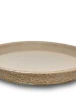 ROWENA CREAMY LATTE FIBER COMPOSITE PLANTER WITH SAUCER D35CM - حوض فايبرستون