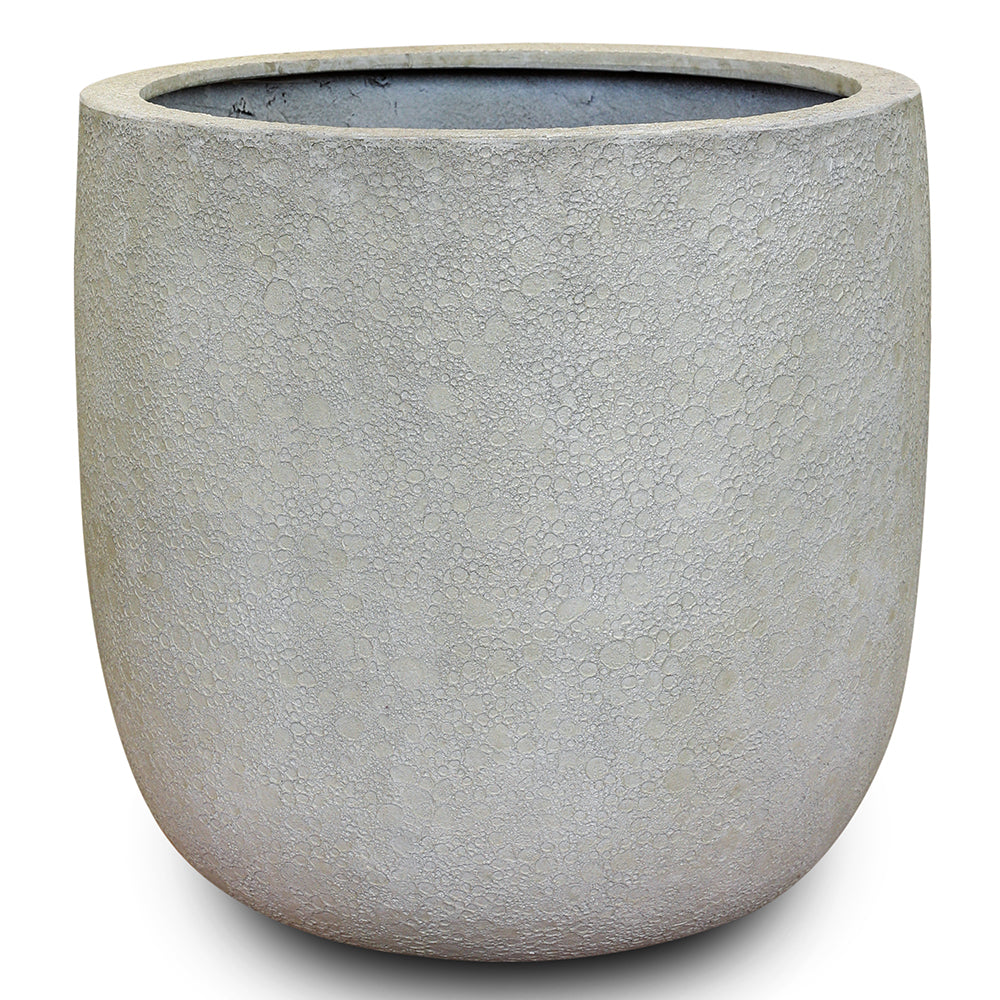 ROWENA ANT-WHITE FIBER COMPOSITE PLANTER 35CM - حوض روينا