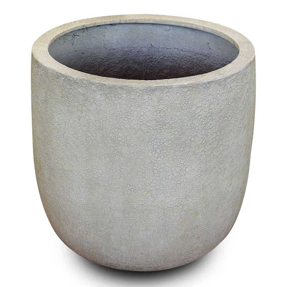 ROWENA ANT-WHITE FIBER COMPOSITE PLANTER 35CM - حوض روينا