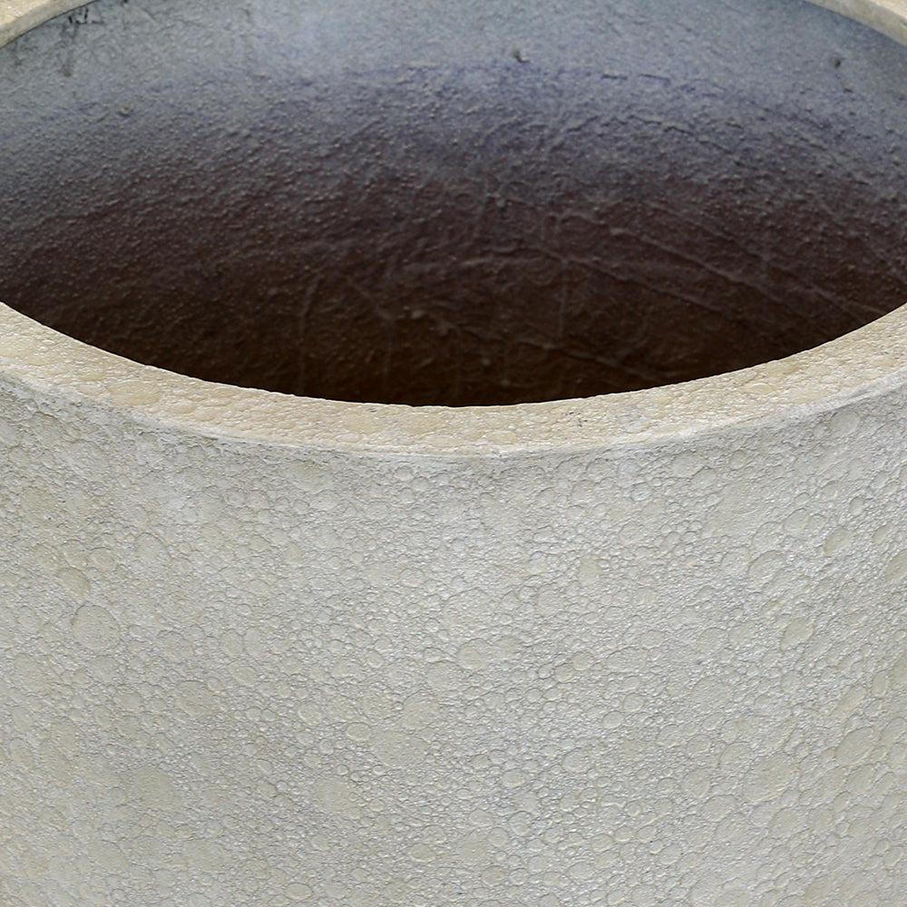 ROWENA ANT-WHITE FIBER COMPOSITE PLANTER 35CM - حوض روينا