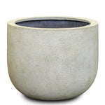 ROWENA ANT-WHITE FIBER COMPOSITE PLANTER D45CM - حوض روينا