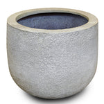ROWENA ANT-WHITE FIBER COMPOSITE PLANTER D45CM - حوض روينا