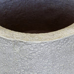 ROWENA ANT-WHITE FIBER COMPOSITE PLANTER D45CM - حوض روينا