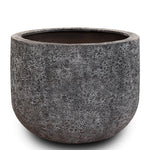 ROWENA DARK GREY FIBER COMPOSITE PLANTER D45CM - حوض روينا