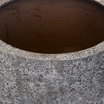 ROWENA DARK GREY FIBER COMPOSITE PLANTER D45CM - حوض روينا