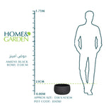 AMIENS BLACK BOWL D38CM - حوض أمينز