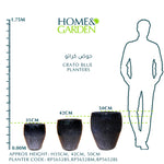 CRATO BLUE PLANTER D55cm - حوض كراتو